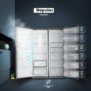 یخچال فریزر دوقلو 28 فوت دیپوینت مدل D5i 102593000